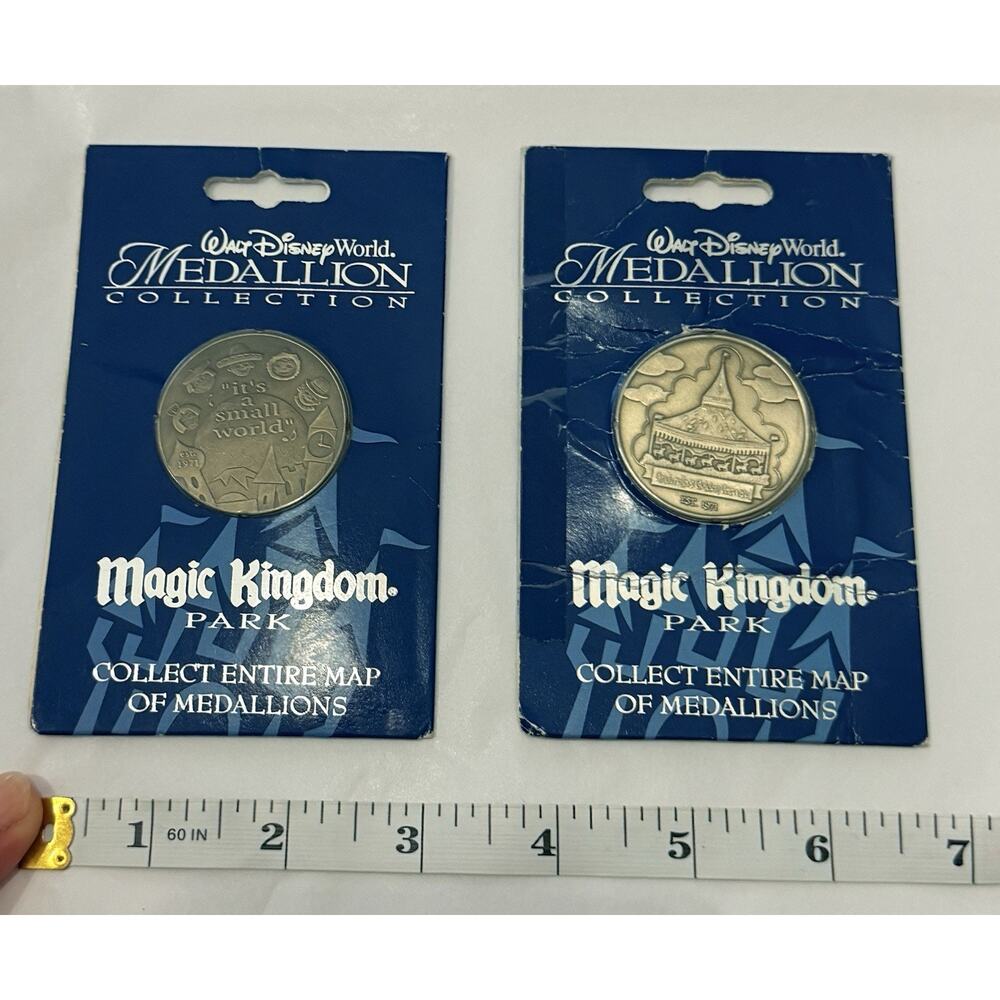 VTG Walt Disney World Medallion collection Magic Kingdom Coin Set
